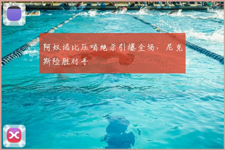 阿奴诺比压哨绝杀引爆全场,尼克斯险胜对手